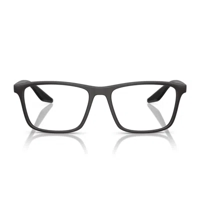Prada Linea Rossa Ps 01qv 18k1o1 Grigio Opaco Glasses In Gray
