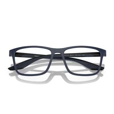 Prada Linea Rossa Ps 01qv Tfy1o1 Gomma Blu Glasses In Gray