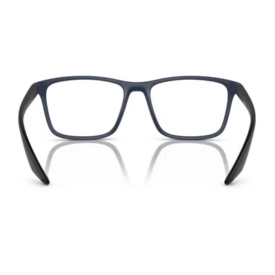 Prada Linea Rossa Ps 01qv Tfy1o1 Gomma Blu Glasses In Gray