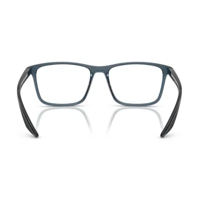 Prada Linea Rossa Ps 01qv Czh1o1 Azzurro Trasparente Glasses In Green