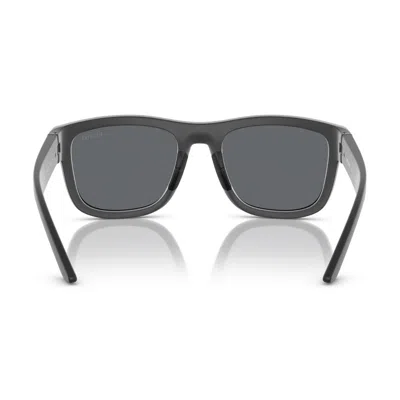 Prada Linea Rossa Ps 01zs Ufk5l0 Gomma Grigia Sunglasses In Gray