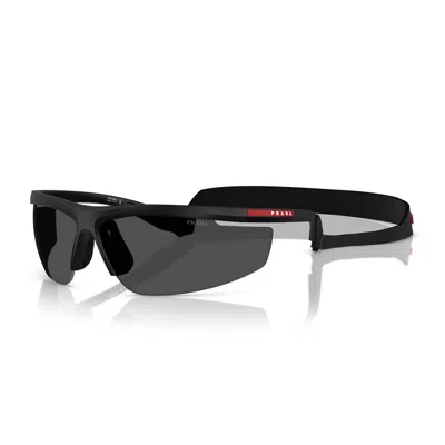 Prada Linea Rossa Ps A02s 1bo5s0 Nero Opaco Sunglasses In Black