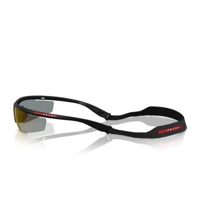 Prada Linea Rossa Ps A02s 1bo10j Nero Opaco Sunglasses In Black