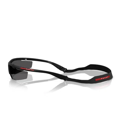 Prada Linea Rossa Ps A02s 1bo5s0 Nero Opaco Sunglasses In Black