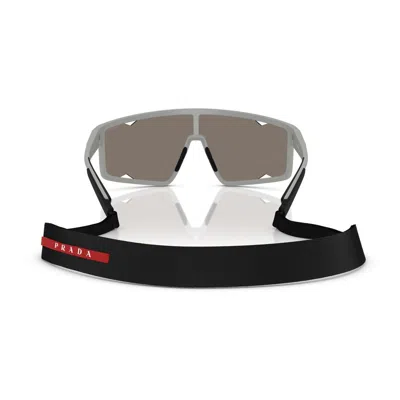 Prada Ps A03s 141mm Mirrored Rectangular Sunglasses