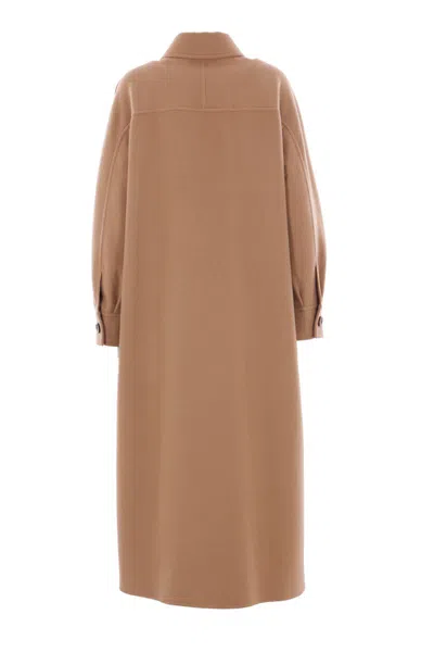 Max Mara Woman Brown Coats In Brown