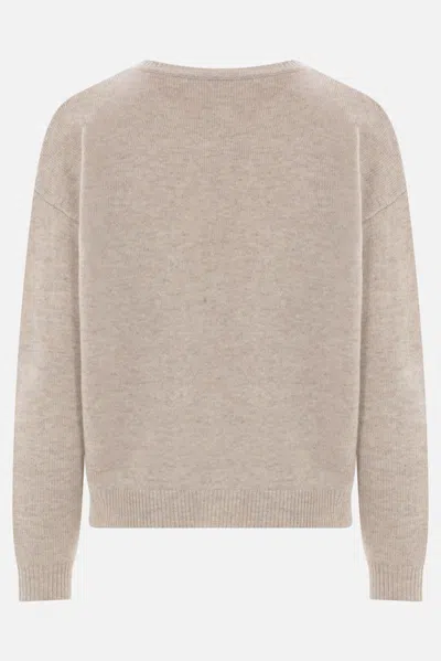 Max Mara Women Quota  Special Edition Wool And Cashmere Sweater In Neutral