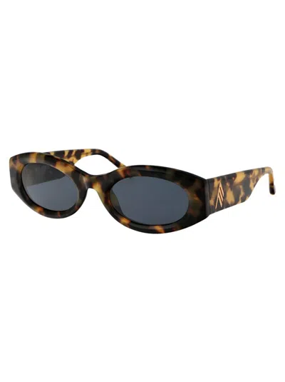 Attico Berta Sunglasses In Brown