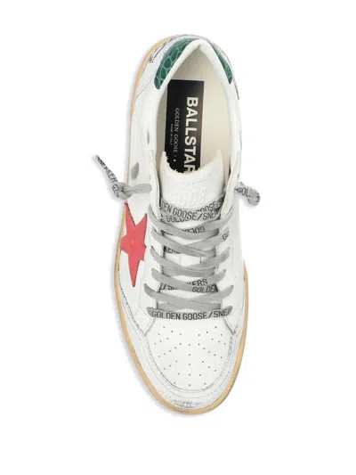 Golden Goose White Sneakers With Premium Leather And Unique Star Detail In White