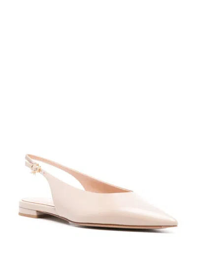 Gianvito Rossi Ballerinas With Refined Slingback Style In Gold