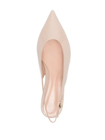 Gianvito Rossi Ballerinas With Refined Slingback Style In Gold