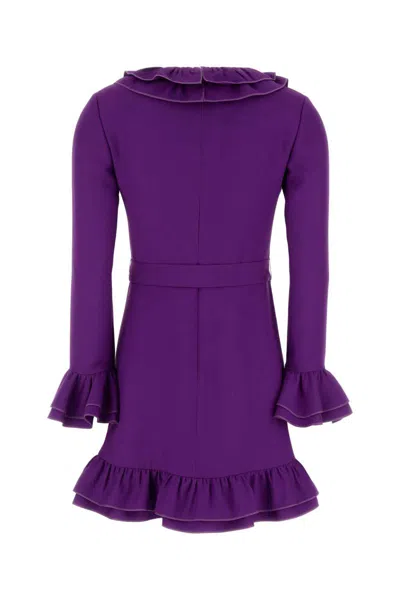 Valentino Garavani And Mini Dress In Purple