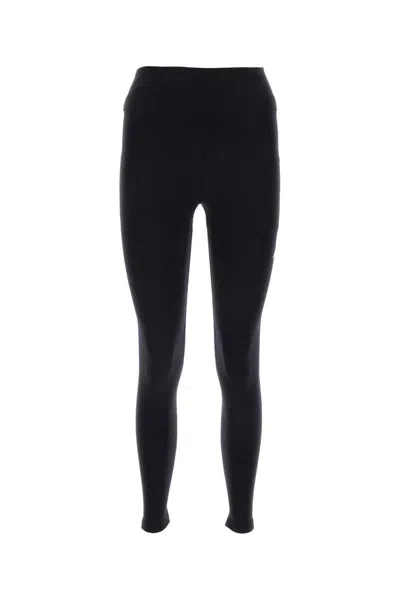 Balenciaga Activewear Logo Leggings In Black
