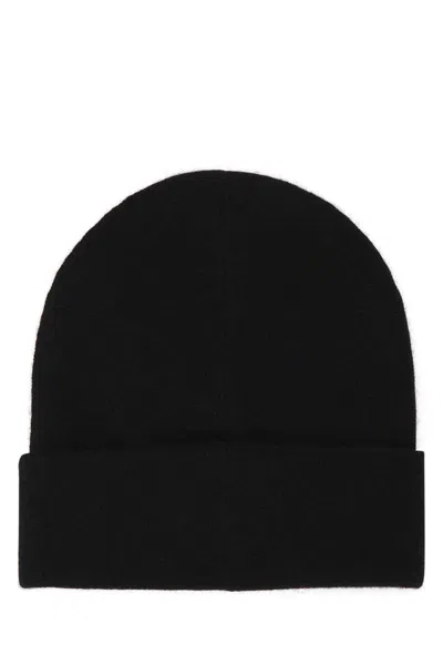 Alexander Mcqueen Embroidered-logo Ribbed Beanie In Black