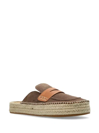 Jw Anderson Brown Slip On Espadrilles In Neutral