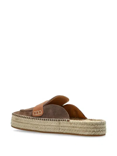 Jw Anderson Brown Slip On Espadrilles In Neutral
