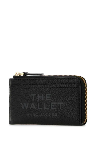 Marc Jacobs Top Zip Multi Wallet With Key Ring Attachment In Black