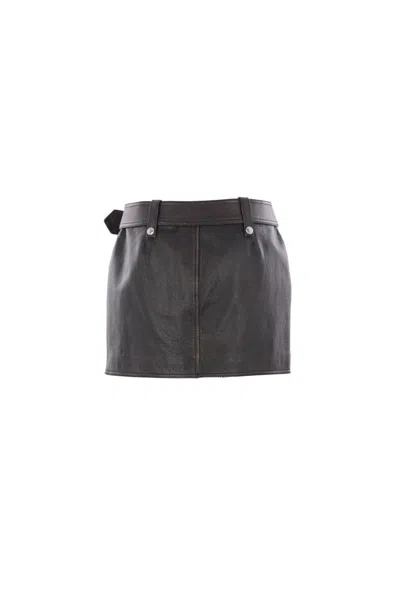 Alexander Mcqueen Skirts In Gray