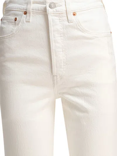 Levi's Jeans White In White