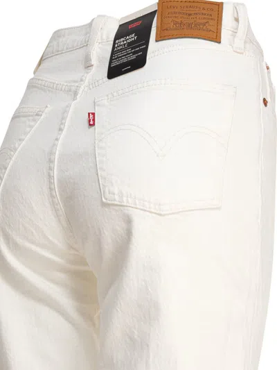 Levi's Jeans White In White