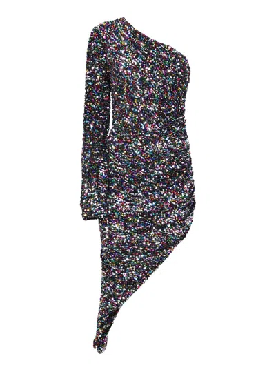 Amen Velvet Sequins Black Dress By . This Garment Is The Best Ally For Bringing Out Your Sparkle In Multi