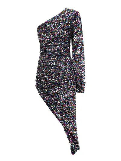 Amen Velvet Sequins Black Dress By . This Garment Is The Best Ally For Bringing Out Your Sparkle In Multi