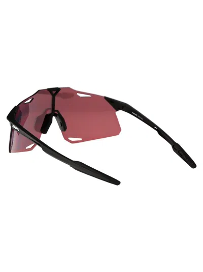 100% Matte Black - Hiper Red Multilayer Mirror Lens Acetate Sunglasses In Brown