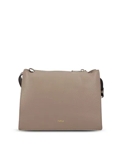 Furla Adjustable Shoulder Strap Shoulder Bag In Gray