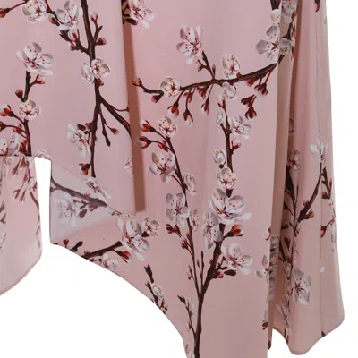 Alexander Mcqueen Floral-print Midi A-line Skirt In Pink