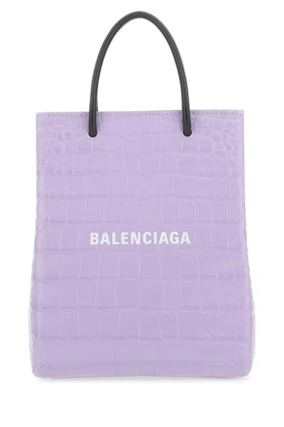 Balenciaga Women's Lilac Leather Handbag