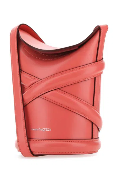 Alexander Mcqueen Structured Strap Bucket Bag