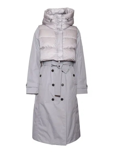 Parajumpers Dawn - Woman Hooded Down Coat In Gray