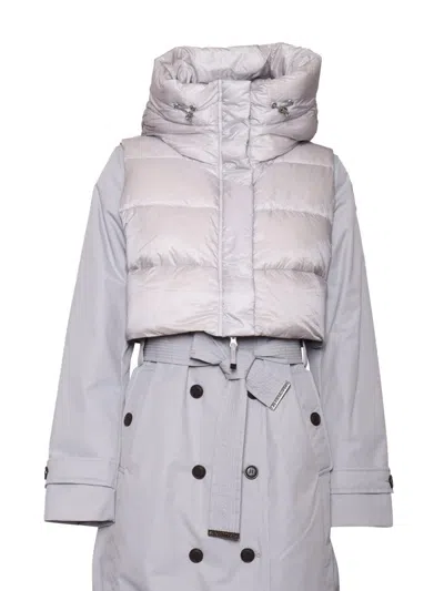 Parajumpers Dawn - Woman Hooded Down Coat In Gray