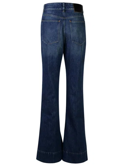 Sportmax Robinia Denim Mid Waist Flared Jeans In Blue