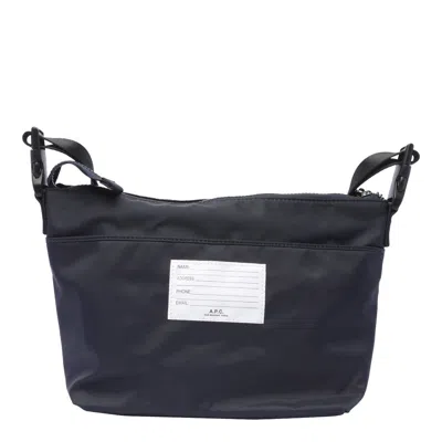 Apc Trek Adjustable Strap Messenger Bag In Blue