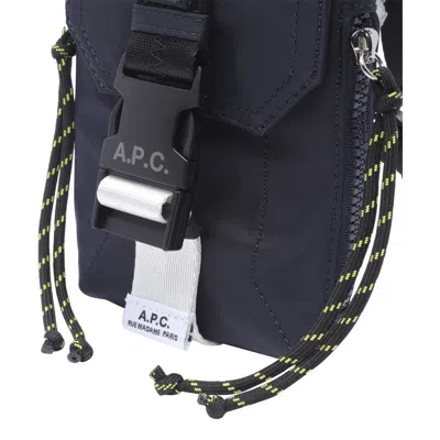 Apc Navy Trek Crossbody Pouch In Blue
