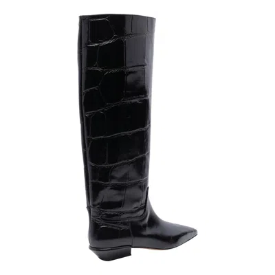 Paris Texas Bettina Croc-effect Leather Boots