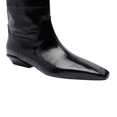Paris Texas Bettina Croc-effect Leather Boots