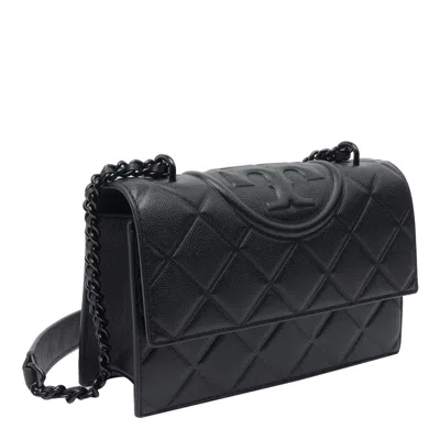 Tory Burch Grain Small Convertible Crossbody Bag In Black