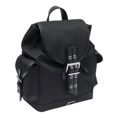 Ganni Magnetic Pockets Flap Backpack Handle