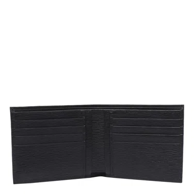 Ferragamo Men Revival Gancini Wallet In Black