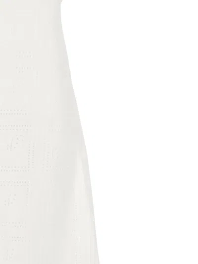Tory Burch Woman Midi Dress Ivory Size 6 Cotton