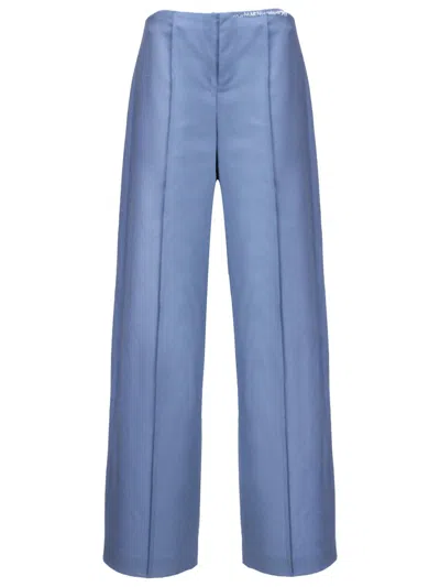 Marni Wide Leg Pants In Blue
