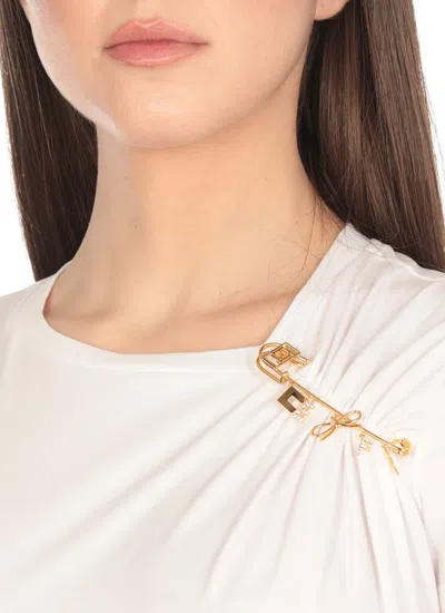 Elisabetta Franchi T-shirts And Polos In Gold