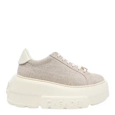 Casadei Platform Sneakers With Textured Upper In Multi