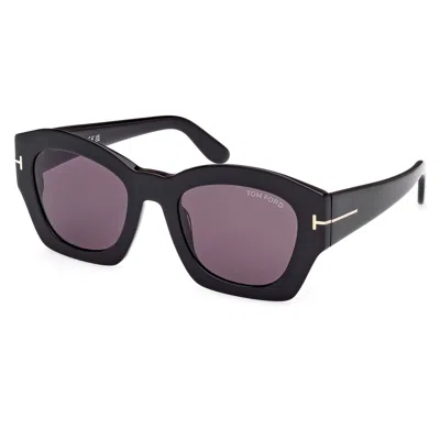 Tom Ford Guilliana Acetate Cat-eye Sunglasses In Black