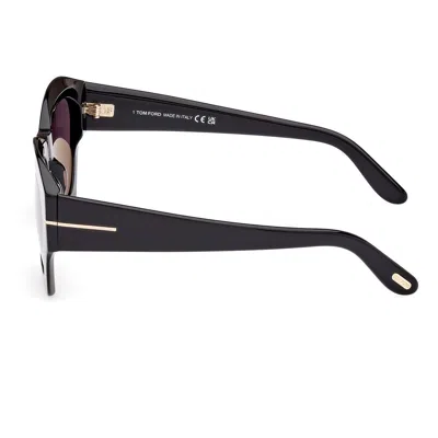 Tom Ford Guilliana Acetate Cat-eye Sunglasses In Black
