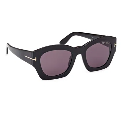 Tom Ford Guilliana Acetate Cat-eye Sunglasses In Black