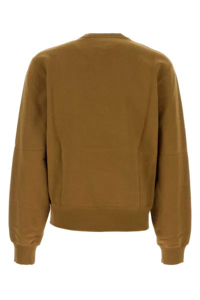 Saint Laurent Cassandre Sweatshirt In Brown