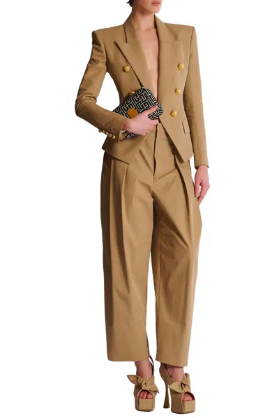 Balmain Cotton Peak-lapel Blazer